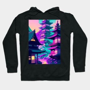 Japanese beautiful town. Hoodie